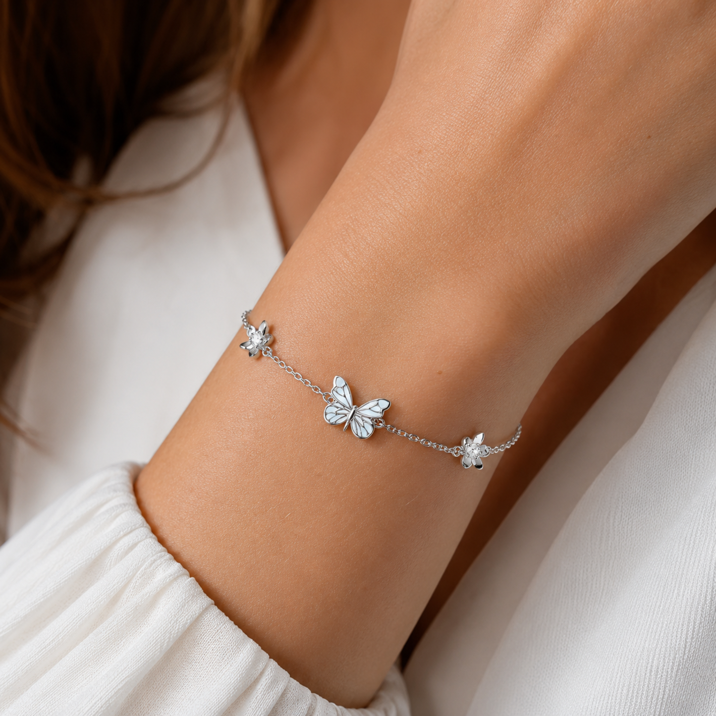Illuminated Butterfly Bracelet (925 SILVER)