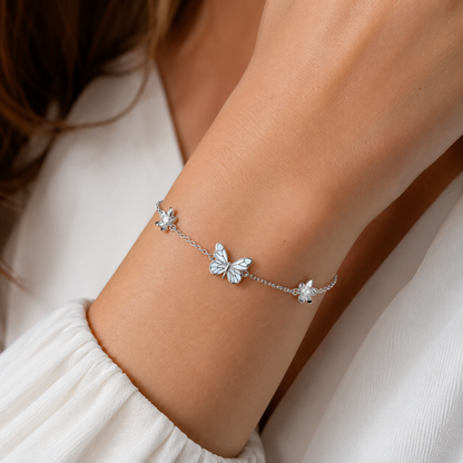 Illuminated Butterfly Bracelet (925 SILVER)